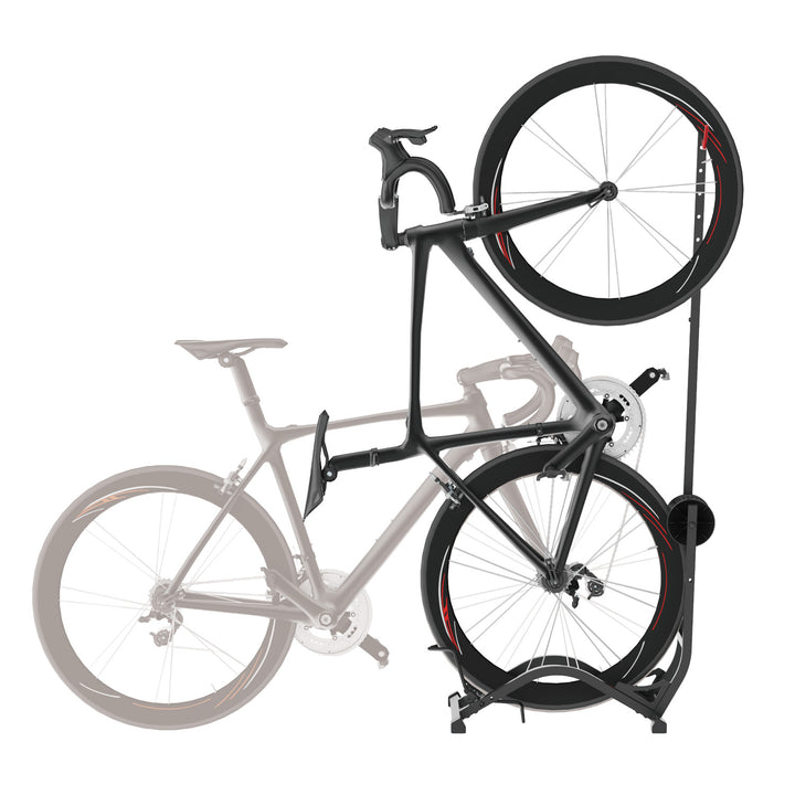 Rowerowy stojak podłogowy Maclean,wolnostojący, poziomy / pionowy, do przechowywania, stal, max. obciążenie 35kg, MC-170