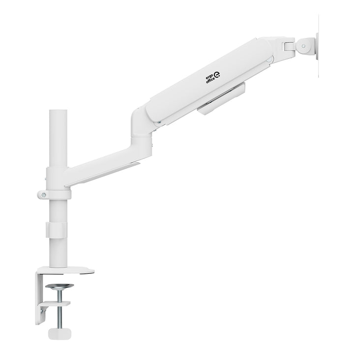 Uchwyt / wieszak na monitor Ergo Office, sprężyna gazowa, 17"-32", 1-10kg, biały mat, max. VESA 100x100, ER-691 W
