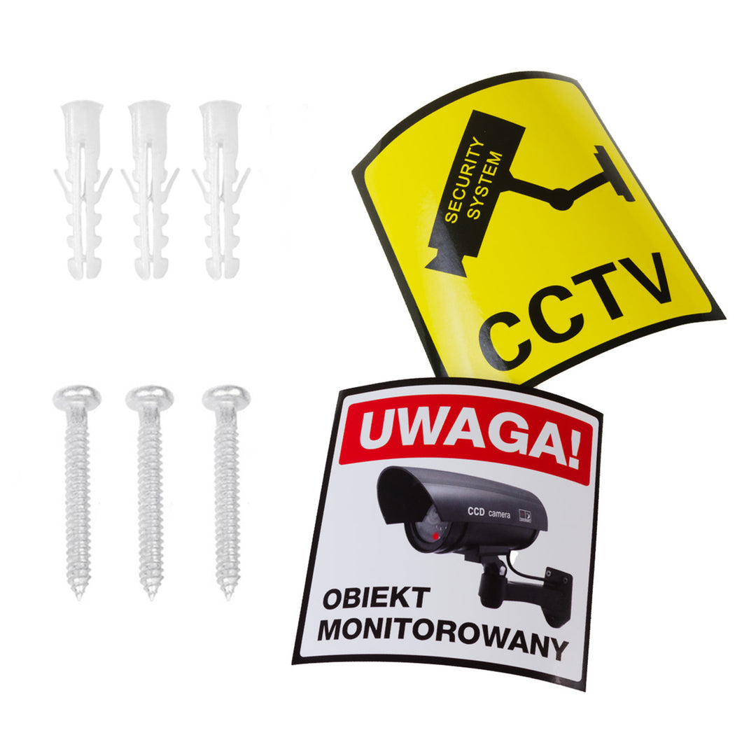 Atrapa kamery z migającą diodą LED IR1100 S IR zewnętrzna + 2x bateria AA Varta Industrial