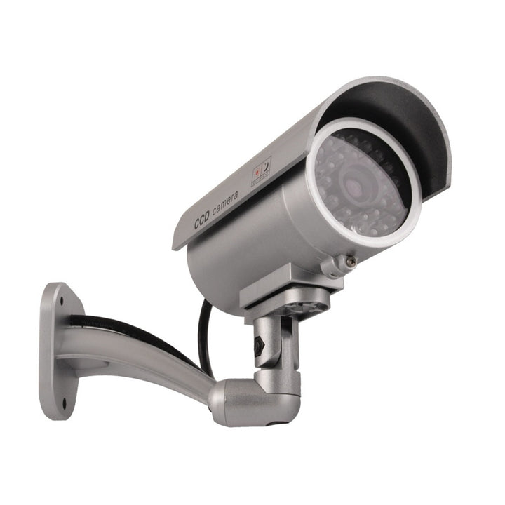 Atrapa kamery IR9000 S IR LED srebrna + 2x bateria AAA Varta Industrial