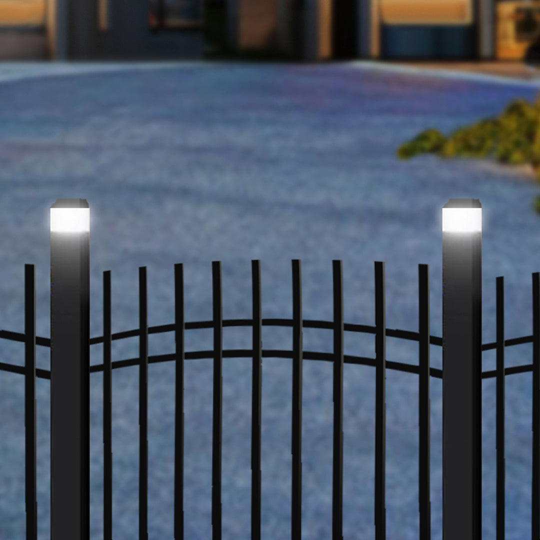 Lampa solarna LED na słupek GreenBlue, 60x40mm, daszek kopertowy, 3200K, GB125 WW