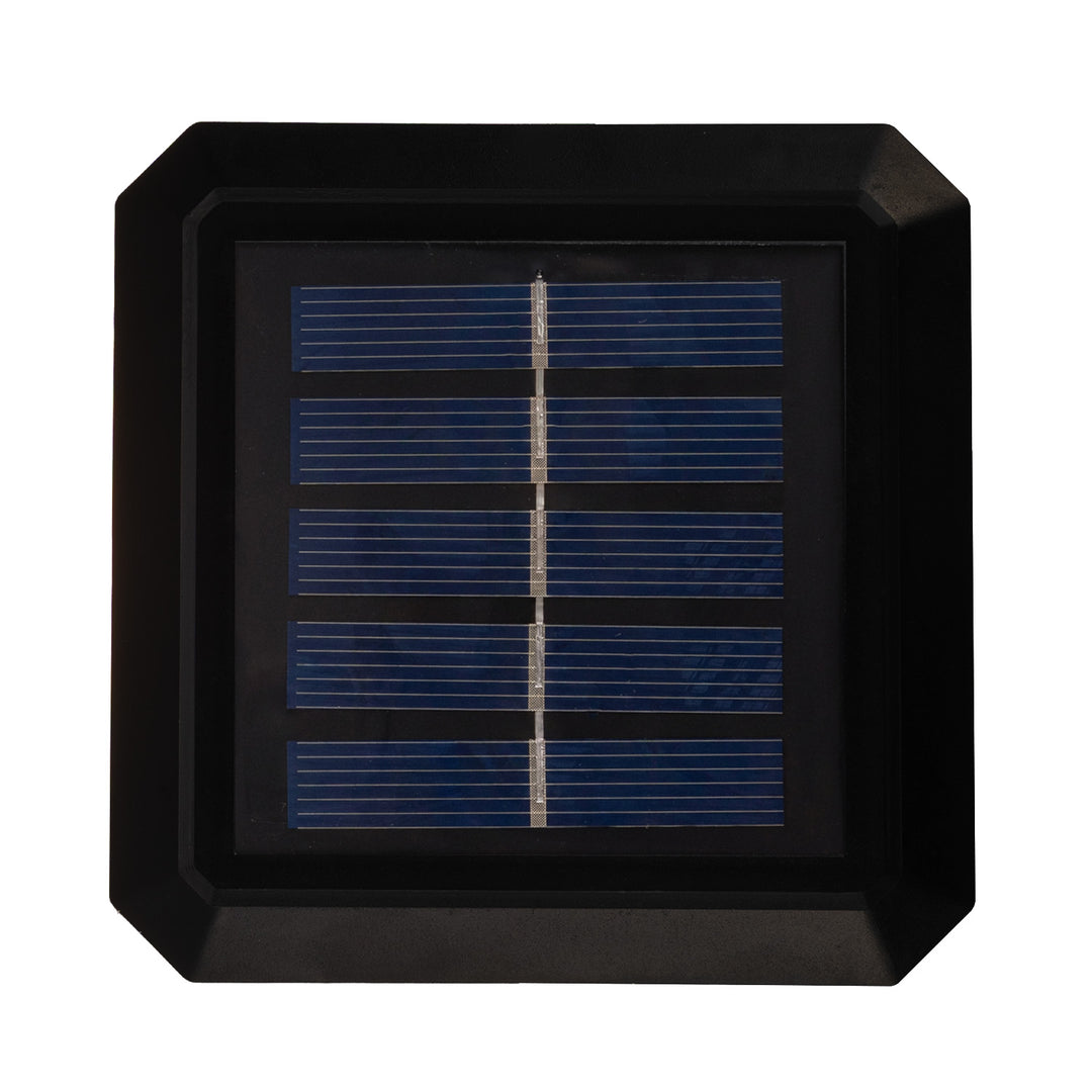Lampa solarna LED na słupek GreenBlue, 80x80mm, daszek kopertowy, 3200K, GB127 WW
