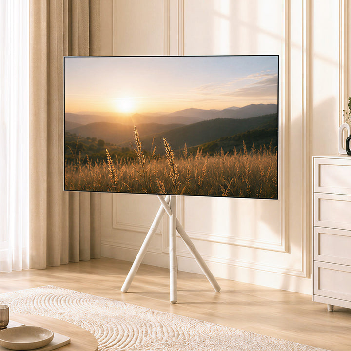 Uchwyt / stojak podłogowy do TV Maclean, 27-55", max. VESA 200x200, max. 60kg, MC-181 W