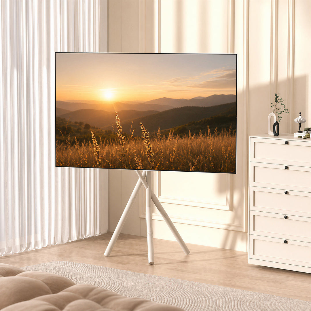 Uchwyt / stojak podłogowy do TV Maclean, 37-80", max. VESA 600x400, max. 60kg, MC-182 W