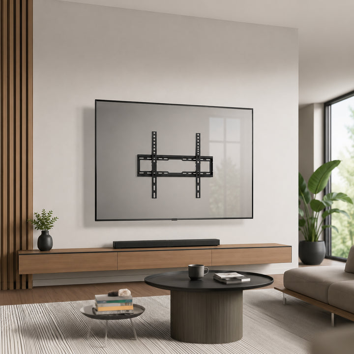 Uchwyt / wieszak do TV Maclean, max VESA 600x400, 37-86", do 45kg, czarny, reg. pochyłu 0°~-8°, MC-188