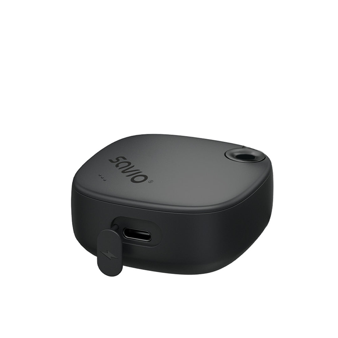 Słuchawki bezprzewodowe Savio, Bluetooth 5.3, ENC, USB-C, czarne, SAVSLTWS-11