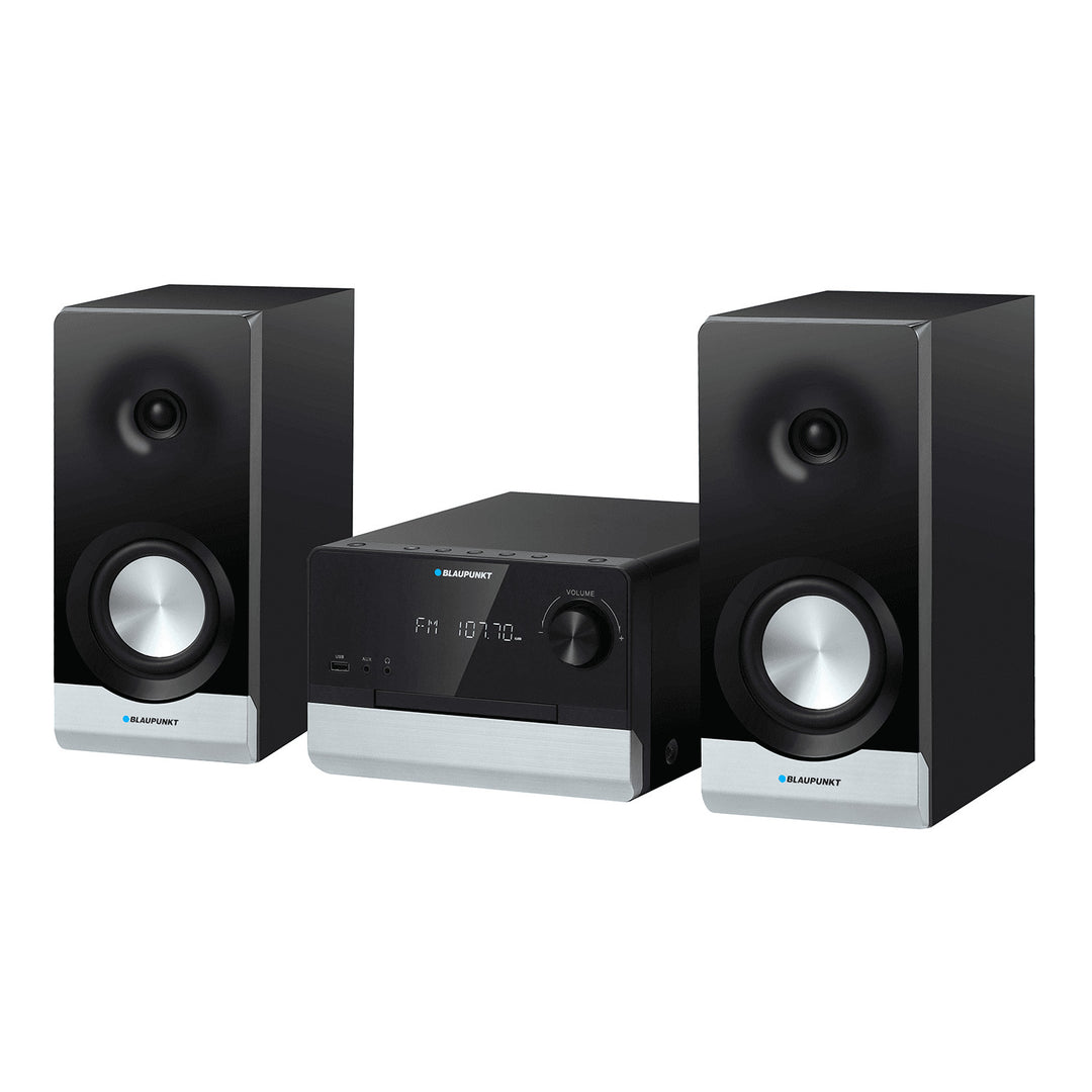Mikrowieża Blaupunkt, CD, USB, radio FM, Bluetooth, pilot do sterowania, zegar z funkcją alarmu, MS40.2BT