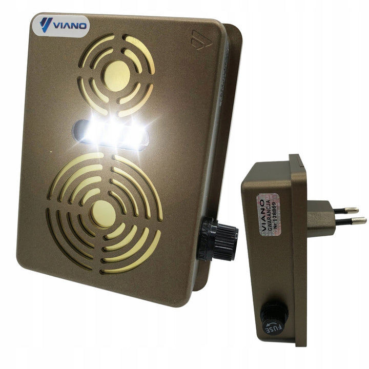 Odstraszacz gryzoni, kun, myszy Viano, generator ultradźwięków, radar, dwa głośniki, Duo Gold