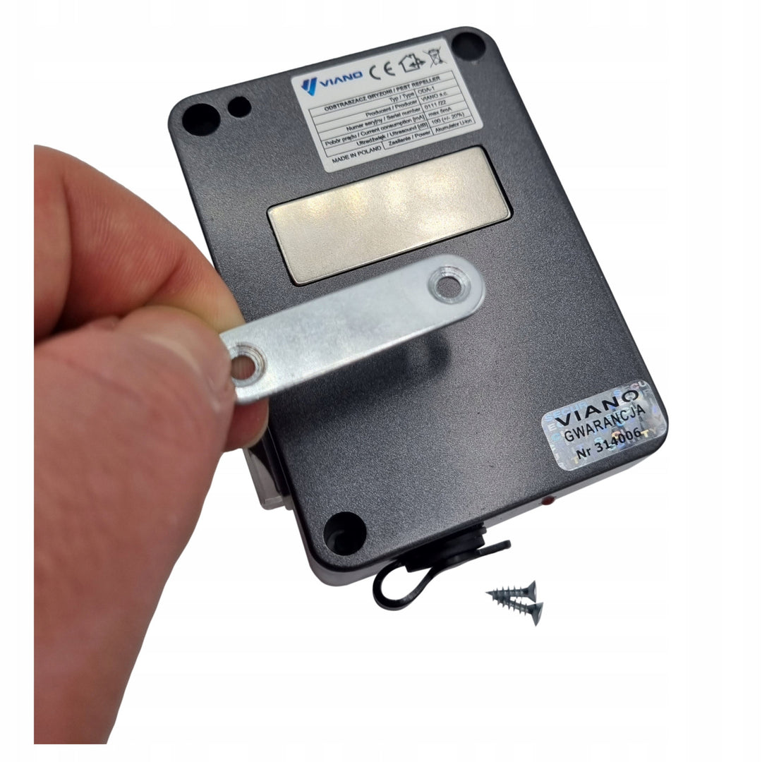 Bezprzewodowy odstraszacz gryzoni, kun, myszy Viano, wbudowany akumulator 4000mAh, duży buzer, ODA1