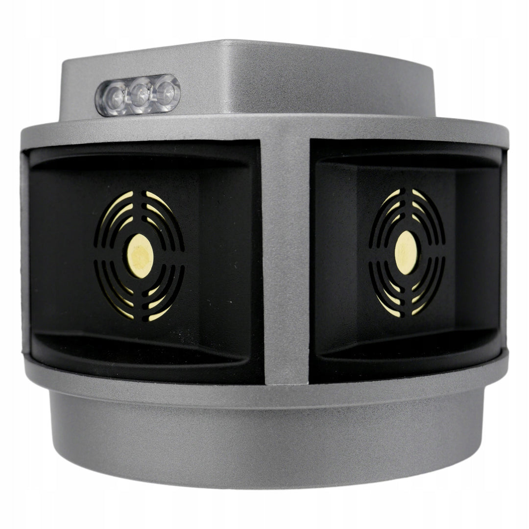 Odstraszacz gryzoni, kun, myszy Viano, generator ultradźwięków, panel stroboskopowy, trzy głośniki, Trio-Strob