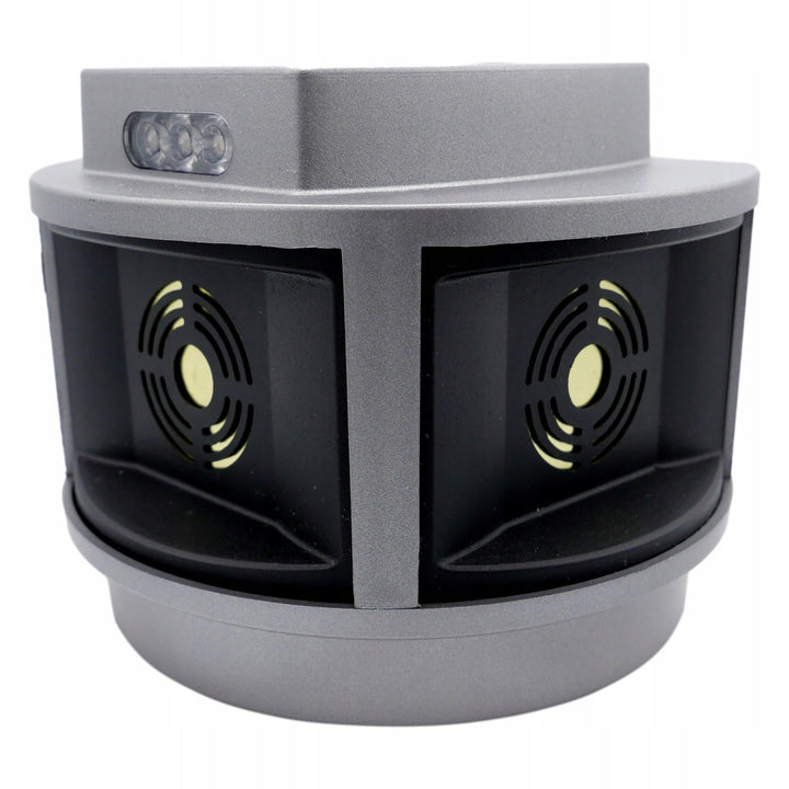 Odstraszacz gryzoni, kun, myszy Viano, generator ultradźwięków, panel stroboskopowy, trzy głośniki, Trio-Strob