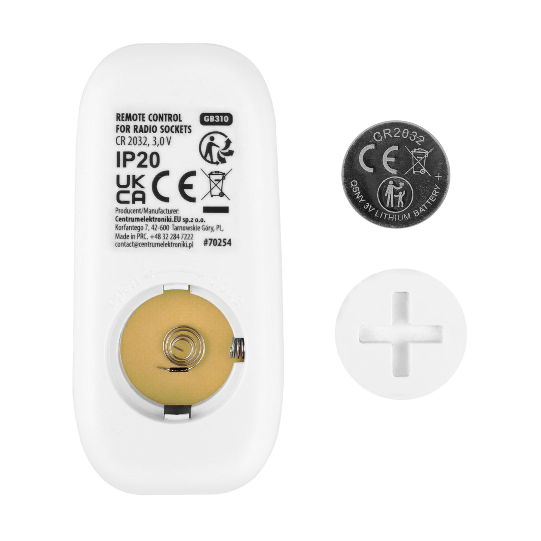 Gniazdka sterowane pilotem GreenBlue, 3szt, programowalne, zasięg do 30m, 220-240V AC, 50/60Hz, 16A, 433MHz, GB313 F