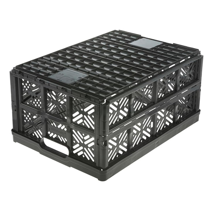 Kosz składany Ida Keeeper, 32L, kolor czarny, Wytrzymały i łatwy do czyszczenia