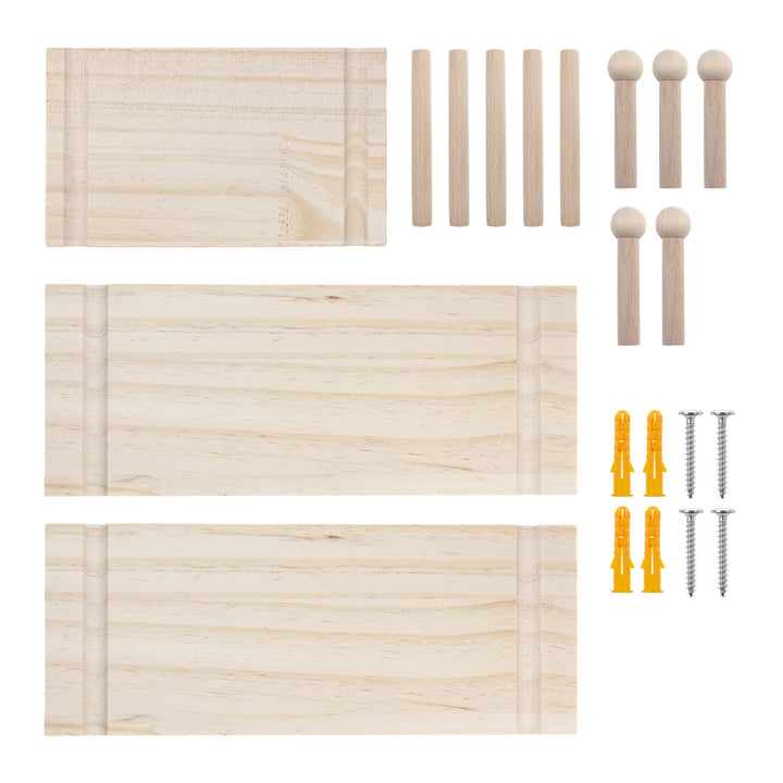Drewniana tablica organizer Maclean, kolor jasne drewno, 40x60cm, max. 20kg, MC-130 WD, 2 sztuki