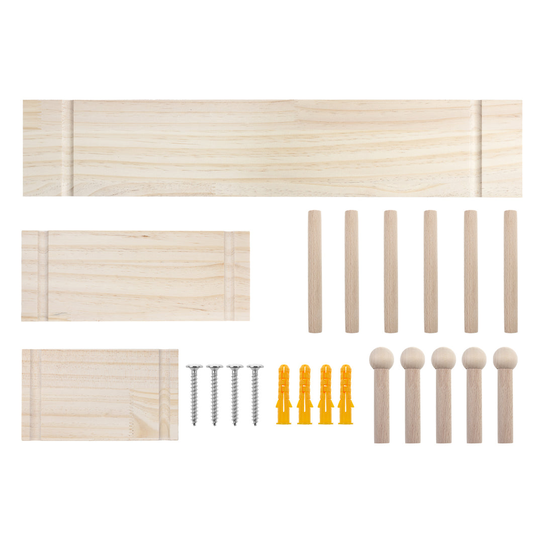 Drewniana tablica organizer Maclean, kolor jasne drewno, 60x80 cm, max. 20 kg, MC-131 WD, 2 sztuki