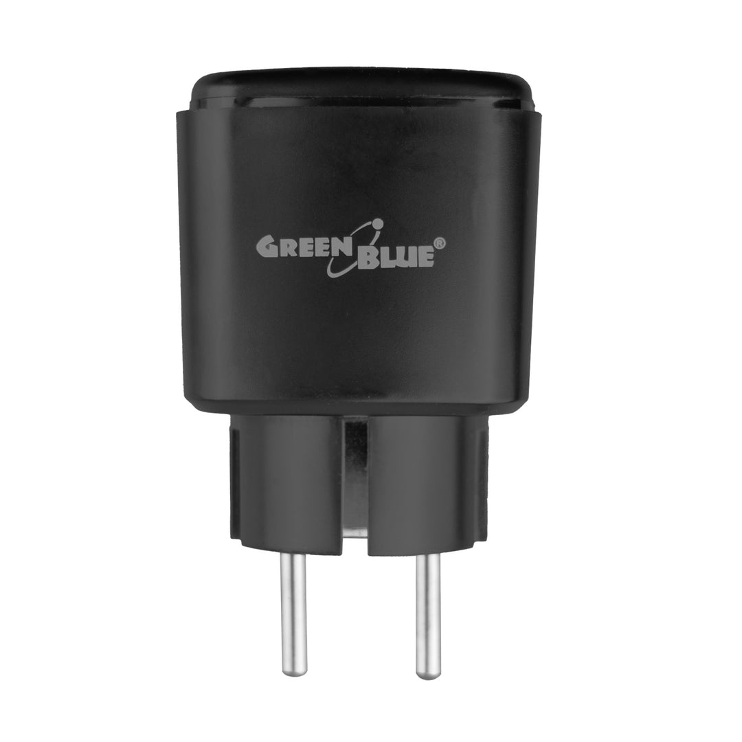 Zdalnie sterowane gniazdko WiFi GreenBlue, Android/iOS/Alexa/Google Home, timer, watomierz, max 16A/3840W, GB735 B