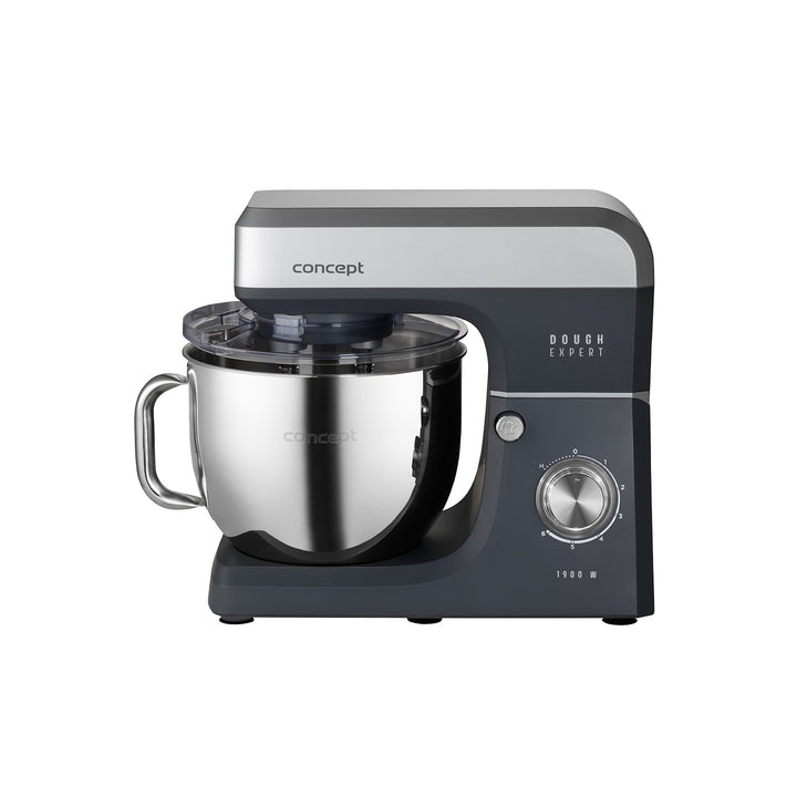 Robot kuchenny planetarny Concept Dough Expert, moc 1900W, podwójny hak, funkcja podgrzewania misy, 6 różnych prędkości, RM6010