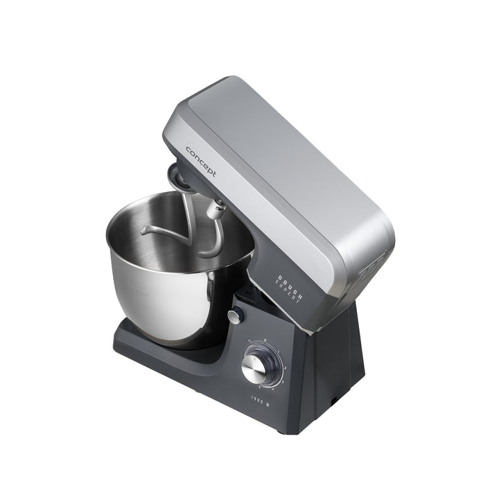 Robot kuchenny planetarny Concept Dough Expert, moc 1900W, podwójny hak, funkcja podgrzewania misy, 6 różnych prędkości, RM6010