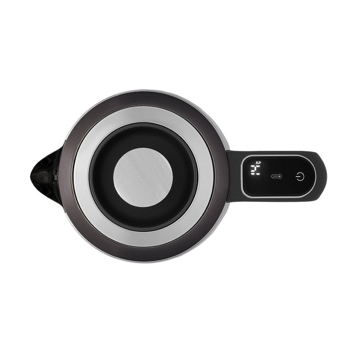 Czajnik elektryczny szklany Concept, pojemność 1,7L, moc 1850-2200 W, kolor czarny, złącze Strix, regulacja temperatury, sterowanie cyfrowe, RK4195