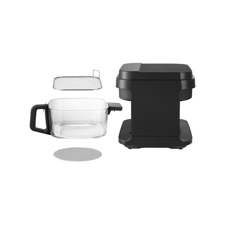 Frytkownica beztłuszczowa Concept Glass&Fast, pojemność 5,5L, 7 programów, dotykowy wyświetlacz LED, zdrowy tryb smażenia, szklany pojemnik, FR5500