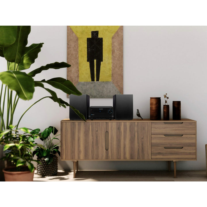 Mikrowieża Blaupunkt, moc 45W, radio FM, gniazdo AUX oraz złącze USB, Bluetooth, MS14BT