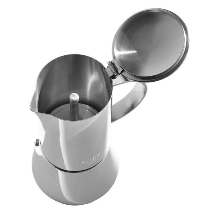 Kawiarka Adler, zaparzacz do kawy Espresso, pojemność 620ml, kolor srebrno stalowy, AD 4417