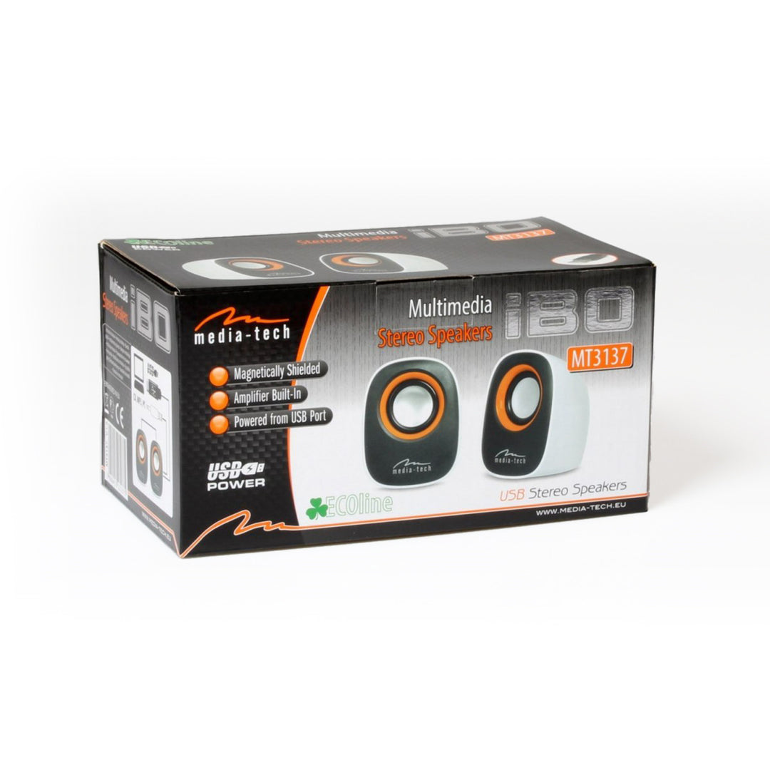 Głośniki komputerowe 2.0 zasilane USB, Media-Tech, MT3137