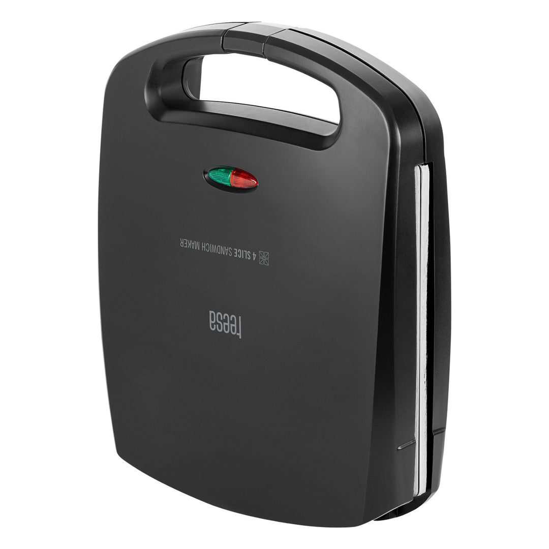 Opiekacz do kanapek Teesa, ceramiczne wkłady, na 4 kanapki, moc maksymalna 1500 W, TSA3229B