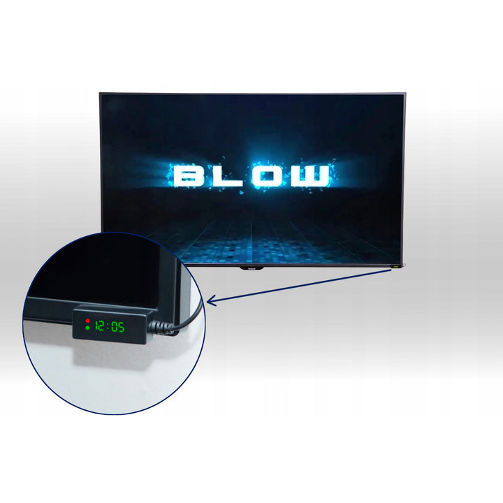 Tuner DVB-T/T2 Blow, H.265, 6000FHD, funkcja Timeshift, wiele języków, funkcja odtwarzacza multimedialnego, gniazdo USB, 77-077#
