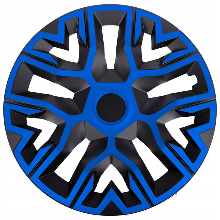 Kołpaki uniwersalne 16'' NRM The Best Bicolor niebiesko-czarne 4 sztuki