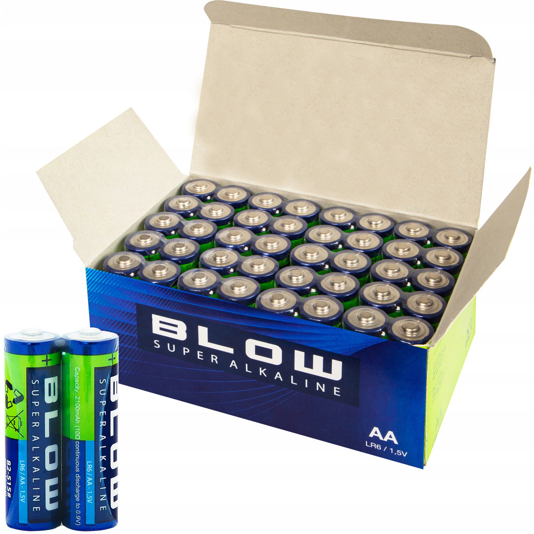 Baterie alkaiczne AA Blow, LR6, Napięcie 1,5V, zestaw 40 sztuk