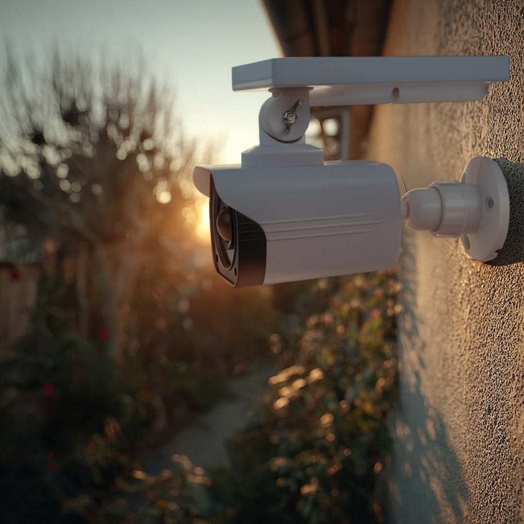 Solarna atrapa kamery, migająca dioda, czujnik ruchu, oświetlenie LED, naklejka gratis, SOL1800S, 2 sztuki