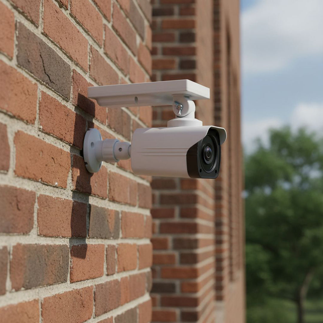 Solarna atrapa kamery, migająca dioda, czujnik ruchu, oświetlenie LED, naklejka gratis, SOL1800S, 2 sztuki