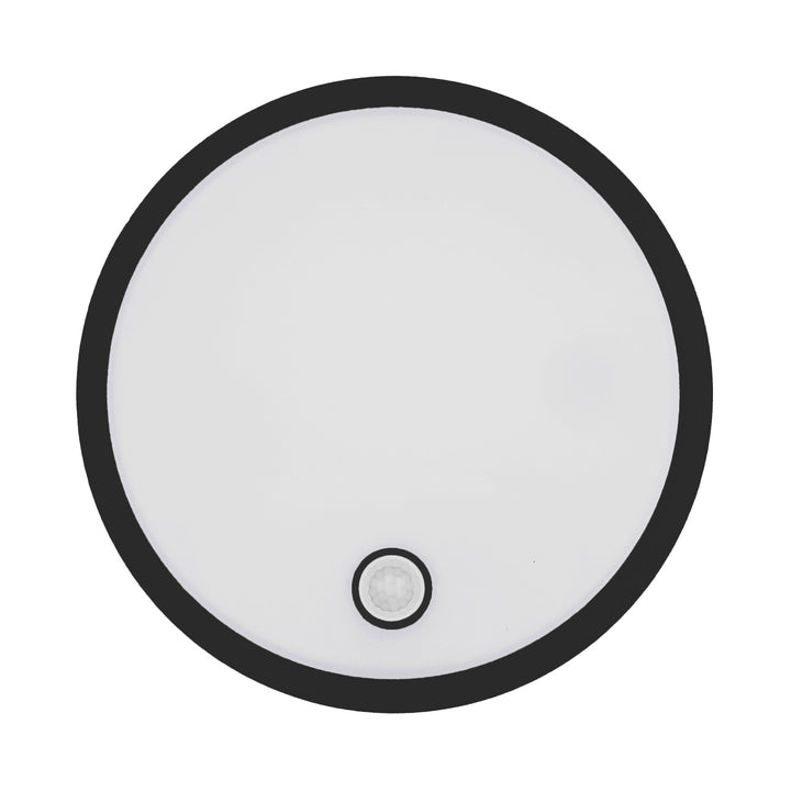 Lampa LED z czujnikiem ruchu Maclean, czujnik PIR, czarna, 10W/15/18W, IP65, możliwość zmiany barwy 3000/4000/6000K, MCE535 B