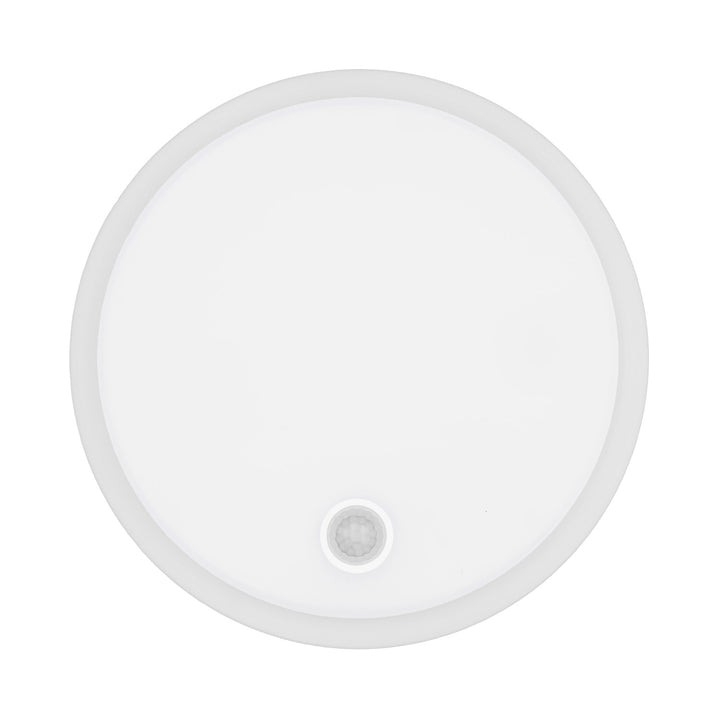 Lampa LED z czujnikiem ruchu Maclean, czujnik PIR, biała, 10W/15/18W, IP65, możliwość zmiany barwy 3000/4000/6000K, MCE535 W