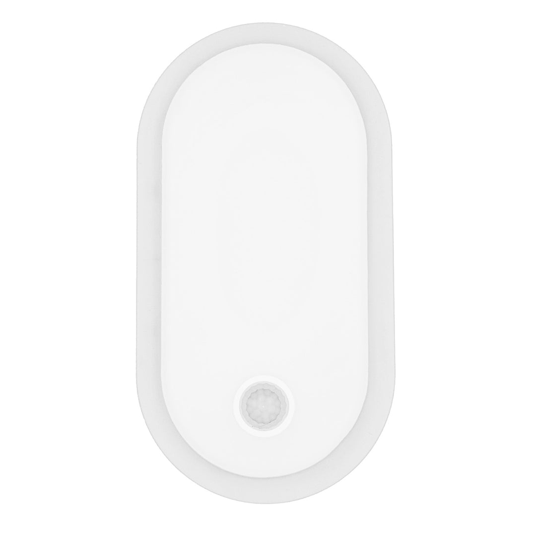 Lampa LED z czujnikiem ruchu Maclean, czujnik PIR, biała, 10W/15/18W, IP65, możliwość zmiany barwy 3000/4000/6000K, MCE534 W