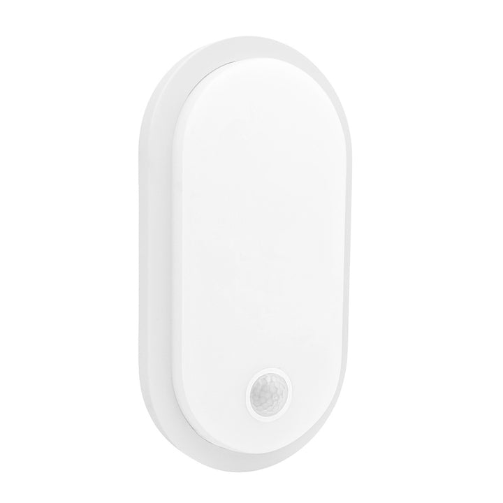 Lampa LED z czujnikiem ruchu Maclean, czujnik PIR, biała, 10W/15/18W, IP65, możliwość zmiany barwy 3000/4000/6000K, MCE534 W