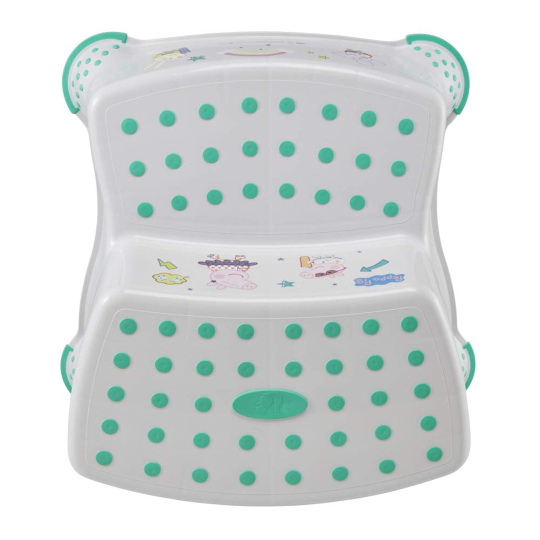 Podest antypoślizgowy Keeeper, dwustopniowy, max 120kg, łatwy do czyszczenia, Świnka Peppa