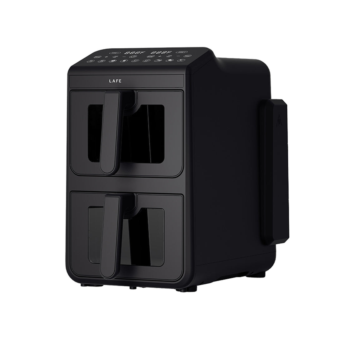 Frytkownica beztłuszczowa LAFE, air fryer, 2 komory 5 L, moc 2460W, wyświetlacz LCD, Dual Fry