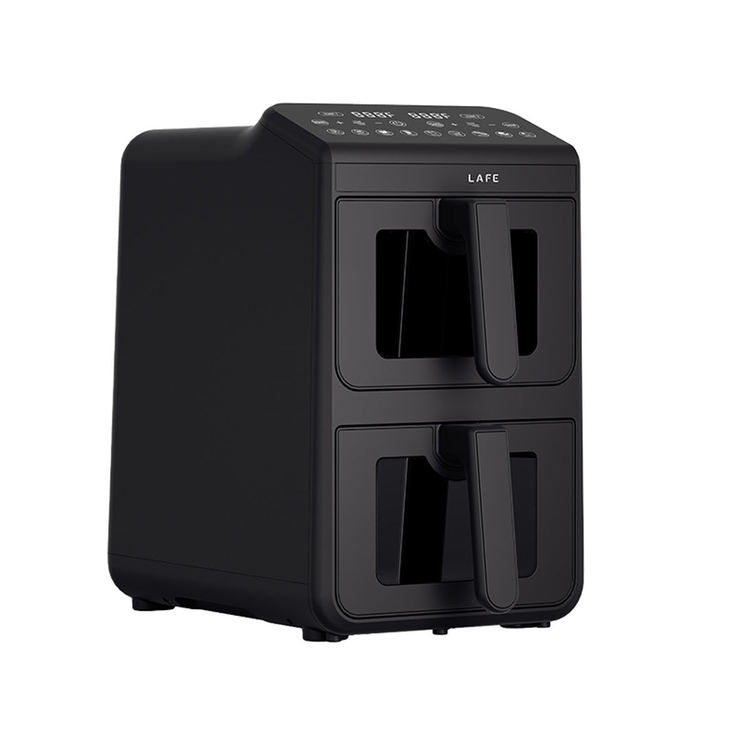 Frytkownica beztłuszczowa LAFE, air fryer, 2 komory 5 L, moc 2460W, wyświetlacz LCD, Dual Fry