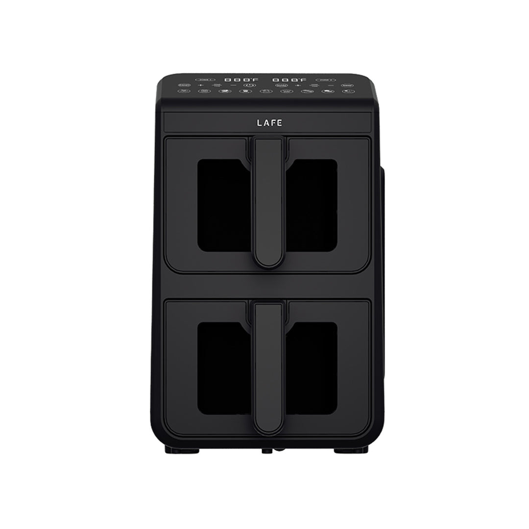 Frytkownica beztłuszczowa LAFE, air fryer, 2 komory 5 L, moc 2460W, wyświetlacz LCD, Dual Fry