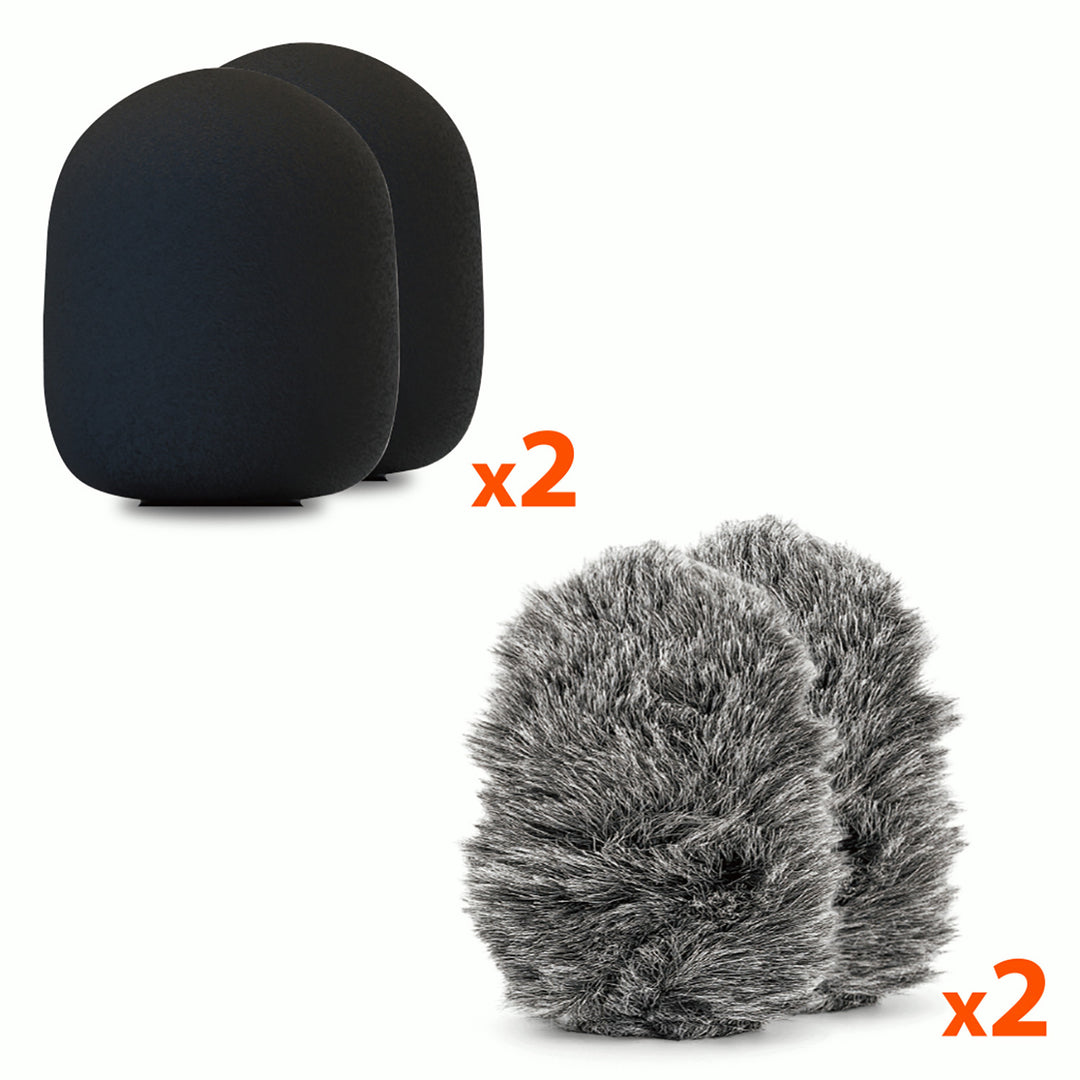 MICRO-MIC DUO - 2x mikrofon bezprzewodowy krawatowy (zestaw), na klips, iOS & Android (OTG), mini, superczuły. USB-C & LIGHTNING, Mediatech