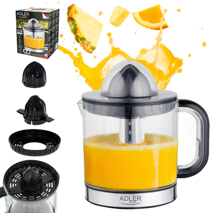 Wyciskacz do cytrusów Adler, pojemność 1,2l moc maksymalna 60W, czarny, AD 4012