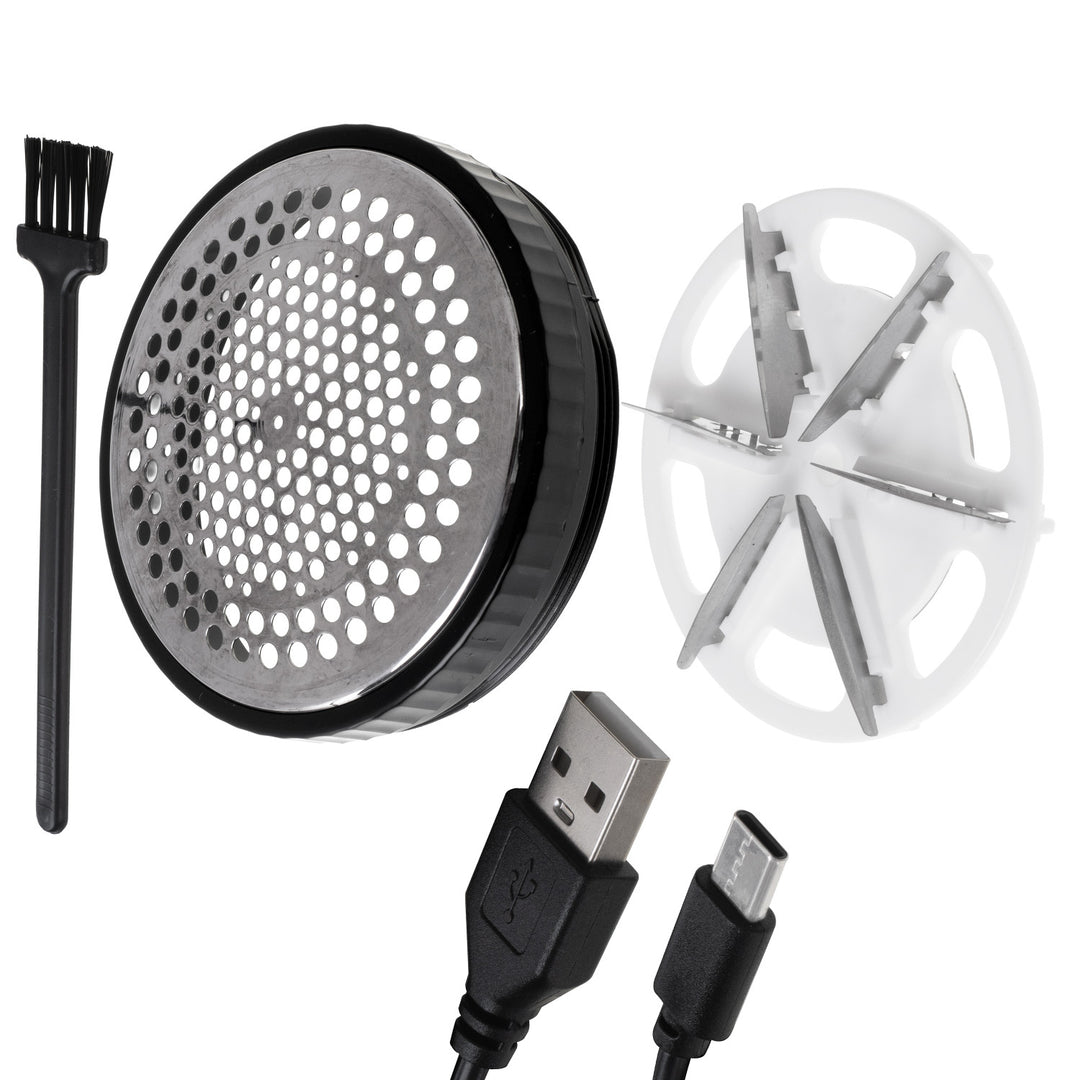 Golarka do tkanin Adler, wyświetlacz LCD, 3 prędkości pracy, czarna, AD 9617 black