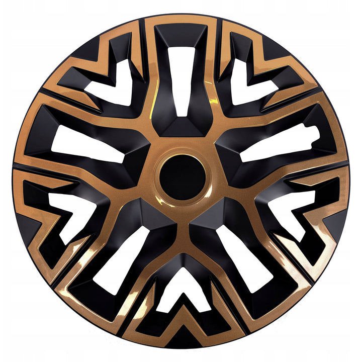 Kołpaki uniwersalne 16'' NRM The Best Bicolor miedziano-czarne 4 sztuki