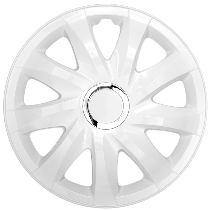 Kołpaki uniwersalne 13'' NRM Drift białe komplet 4 sztuki
