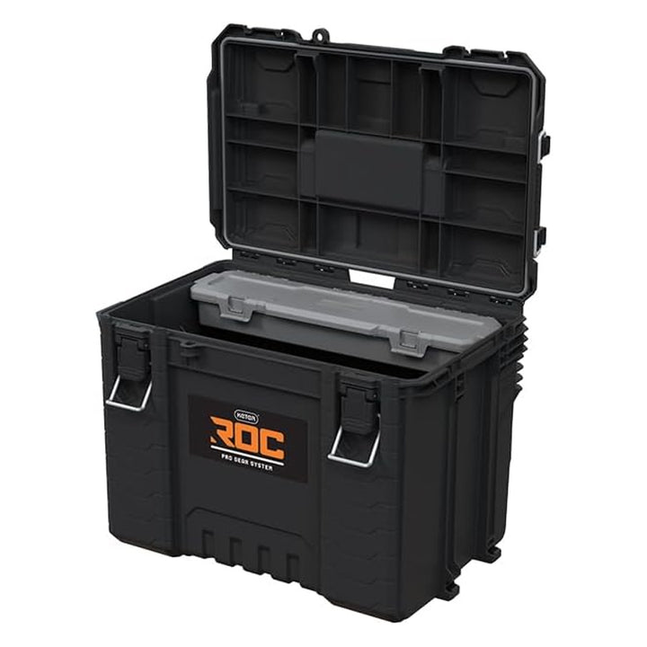 Skrzynka narzędziowa Keter ROC XL Pro Gear 2.0, nośność 72kg, uchwyty Pro Mount, możliwość zawieszenia na ścianie, 256980
