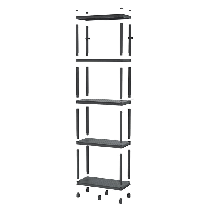 Regał Stackaro Solid 75 Kistenberg, max obciążenie łączne 220kg, 5 półek, montaż ścienny, KSS75L5HD-S411