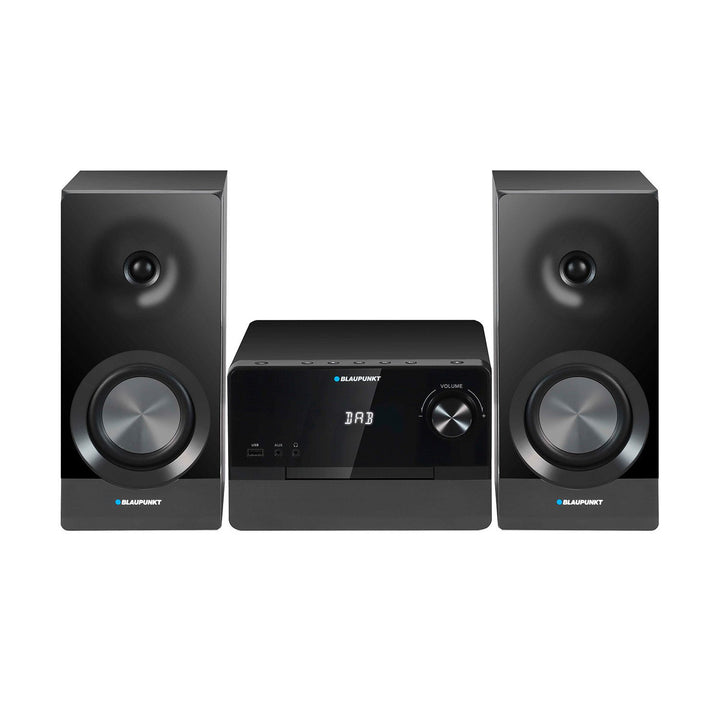 Mikrowieża Blaupunkt, moc 100W RMS, tuner DAB+, wyświetlacz LED, radio FM, w zestawie teleskopowa antena, złącze HDMI ARC, CD/MP3/USB/BT, zegar z funkcją alarmu, MS49DAB