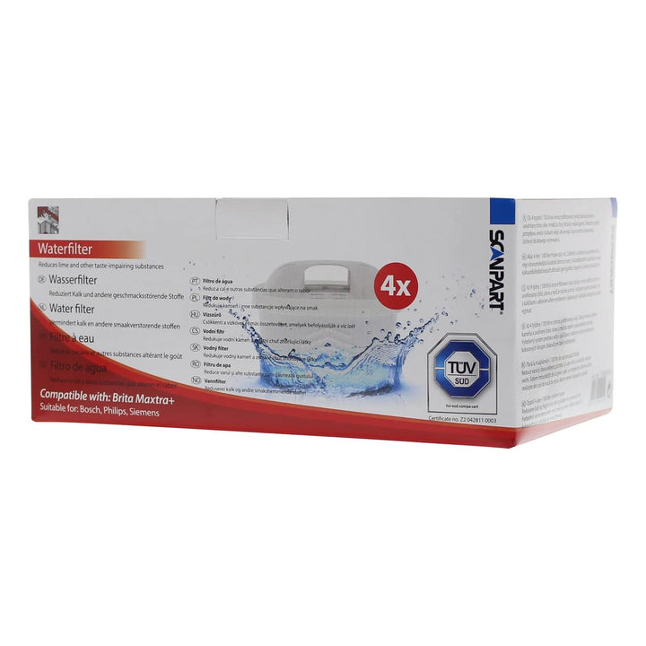 Filtr wody Scanpart kompatybilny z Brita Maxtra Plus, Dafi Unimax, 4 sztuki
